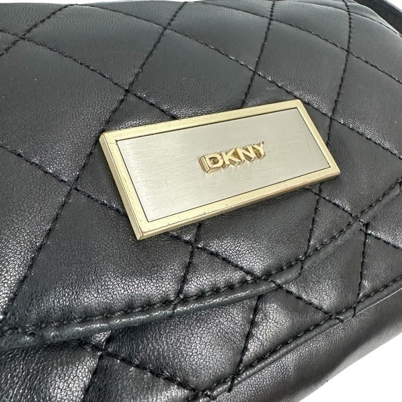 DKNY Black Quilted Crossbody Handbag, Soft Leather - Picture 3 of 14